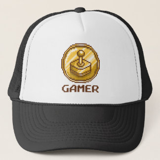 Casquette Emblème du Joystick Gamer Pixel - Jeu Rétro