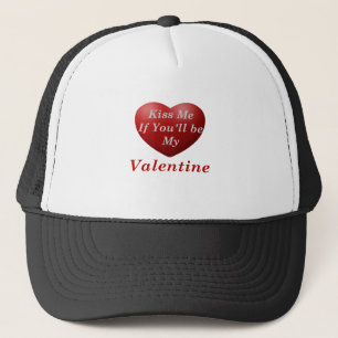 Casquette Embrasse-moi si tu seras ma Saint-Valentin