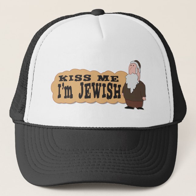 Casquette Embrassez-moi ! Je suis juif ! - L'humour juif le (Devant)