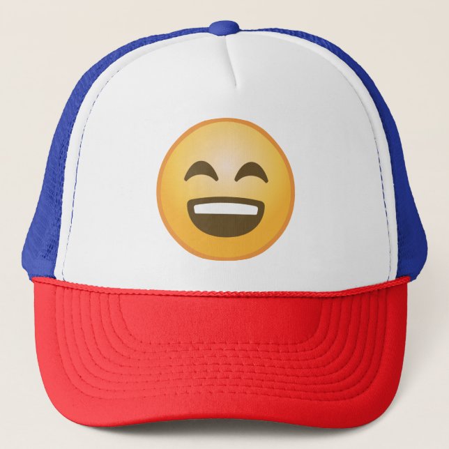 Casquette Emoji de sourire (Devant)