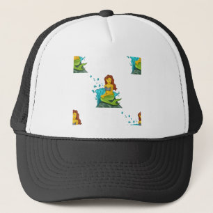 Casquette emoji mermaid