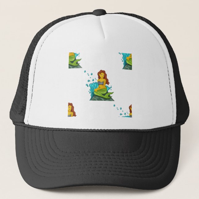 Casquette emoji mermaid (Devant)
