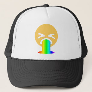 Casquette émoticône arc-en-ciel