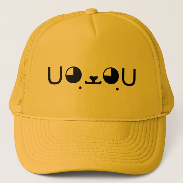 Casquette Émoticône mignonne de Kaomoji de Japonais de chiot (Devant)