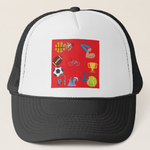 Casquette émoticône sportive