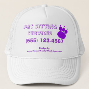 Casquette Empreinte de patte des services de pose pour anima