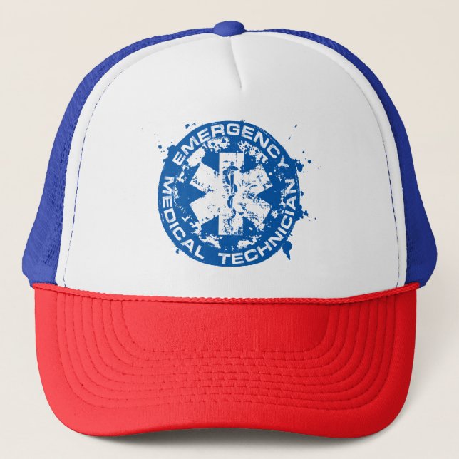 Casquette EMT Étoile de vie en détresse (Devant)