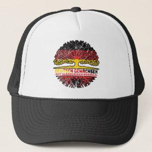 Casquette en albanais, allemand, sapin, racine