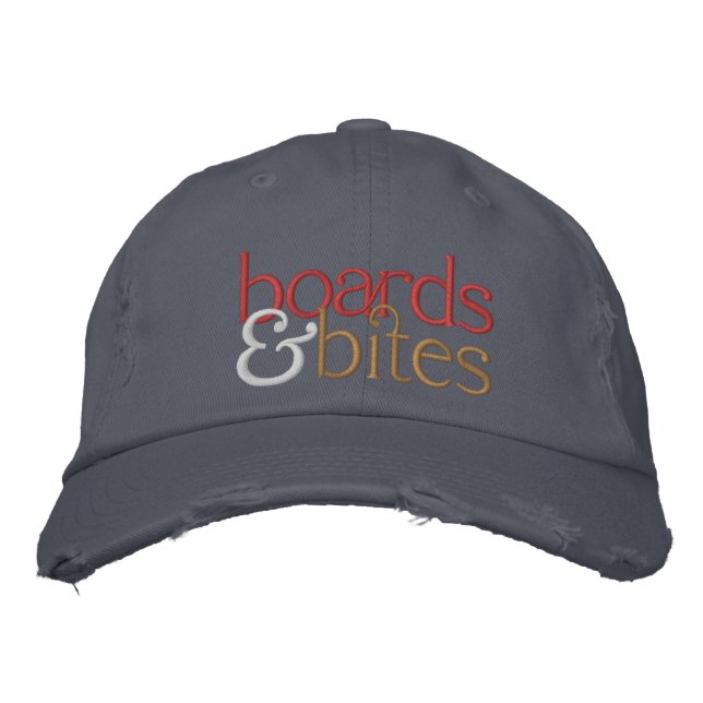 Casquette en détresse avec logo brodé (Devant)