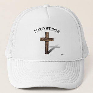 Casquette En Dieu nous faisons confiance à la croix robuste