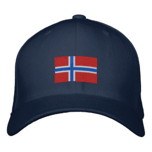 Casquette en laine flexible brodée