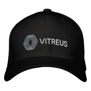 CASQUETTE en laine pliante brodée VITREUS NOIR