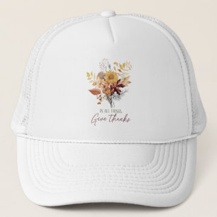 Casquette En Tout, Donnez Merci - Bouquet Floral Automne