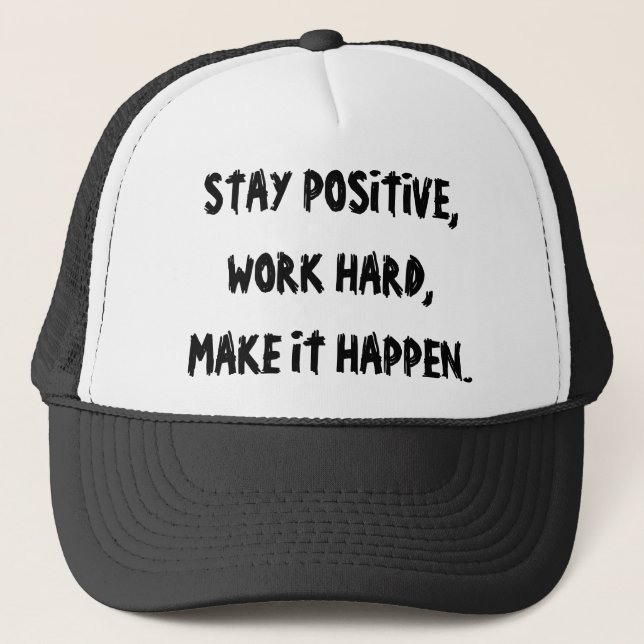 CASQUETTE ENCOURAGEMENT POSITIF (Devant)