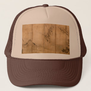 Casquette Encre japonaise sur papier Gibbons Primates & Pays