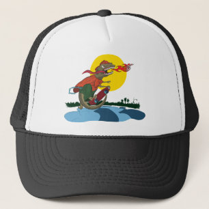 Casquette Enfant frais de dinosaure sur la planche à
