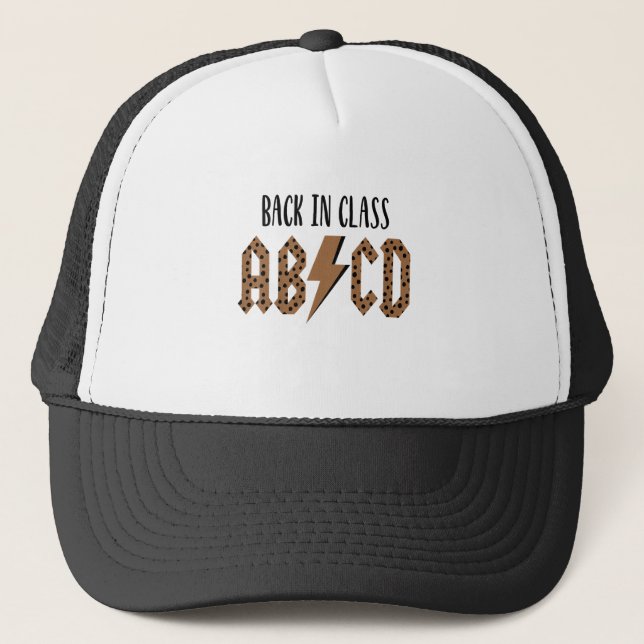 Casquette Enfants ABCD Retour en classe Toddler Premier jour (Devant)