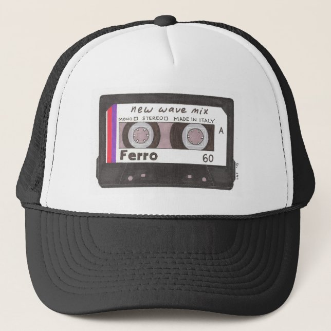 Casquette Enregistreur à cassettes de nouvelle vague (Devant)