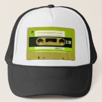Enregistreur à cassettes de vert de chaux rétro