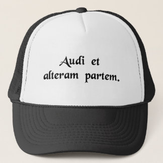 Casquette Entendez l'autre côté aussi !