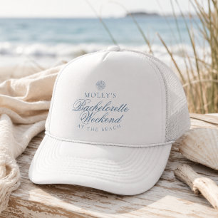 Casquette Enterrement de vie de jeune fille Coquillage Bleu
