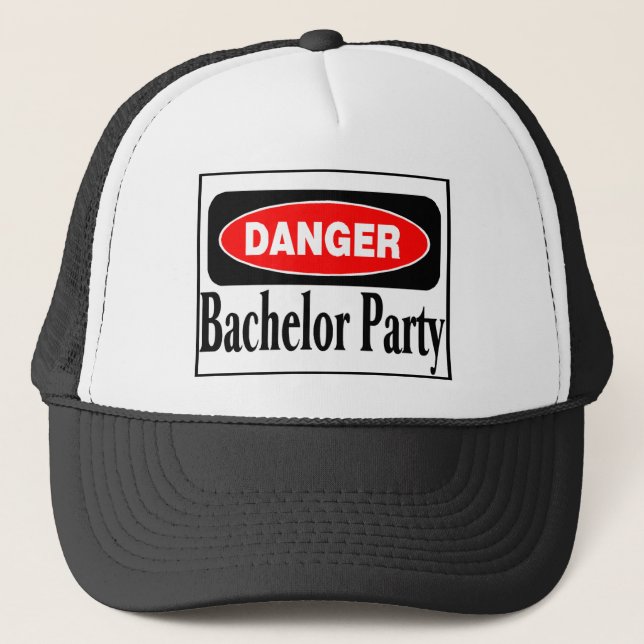 Casquette Enterrement de vie de jeune garçon de danger (Devant)