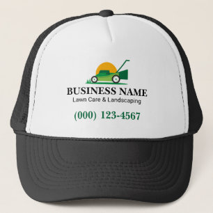 Casquette Entretien simple de la pelouse verte et paysage