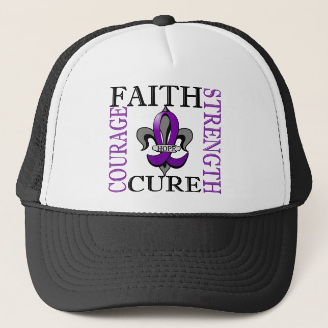 Casquette Épilepsie de Fleur De Lis 3 (Devant)
