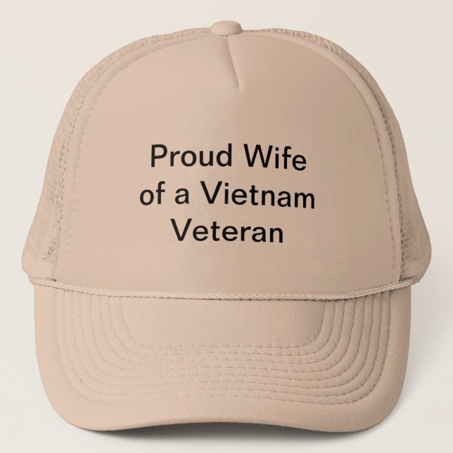 Casquette Épouse fière d'un vétéran du Vietnam (Devant)
