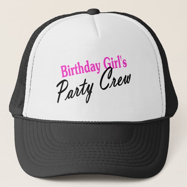 Casquette Équipage de partie de filles d'anniversaire (Devant)