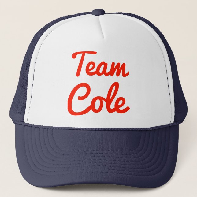 Casquette Équipe Cole (Devant)