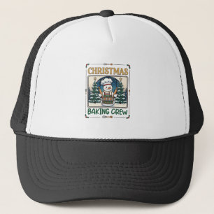 Casquette Équipe de pâtisserie de Noël Bonhomme de neige Che