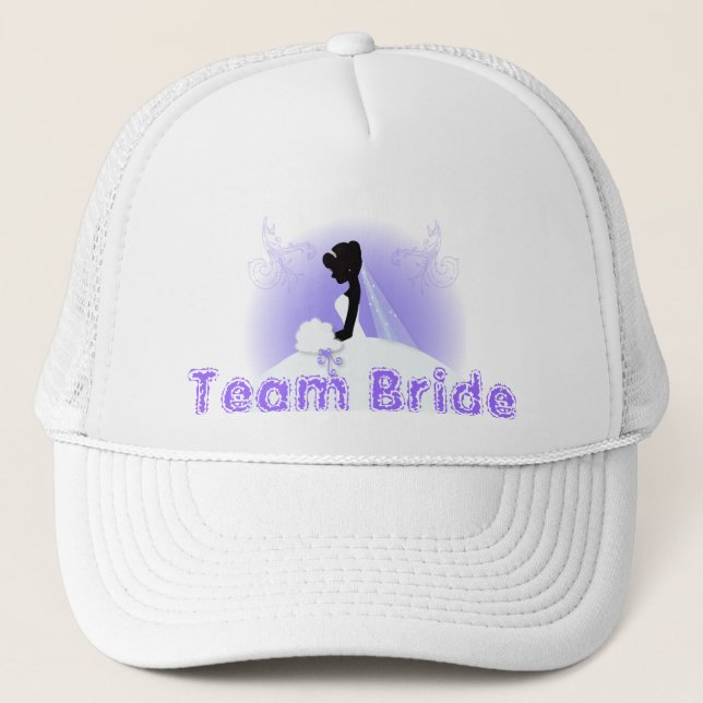 Casquette Équipe mariée Mariage gown Mariée mariée silhouett (Devant)