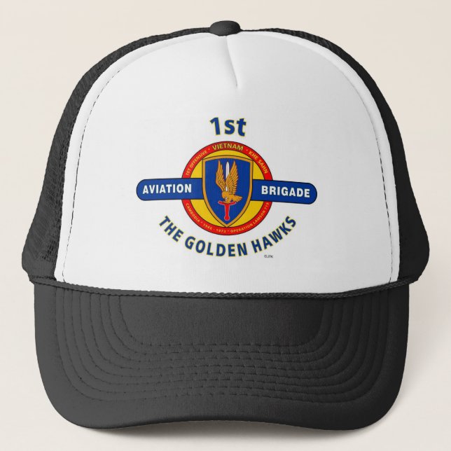 Casquette ęr BRIGADE d'AVIATION VIETNAM "FAUCONS D'OR " (Devant)