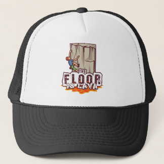 Casquette Escalade de roche Bouldering Funny Floor is lava
