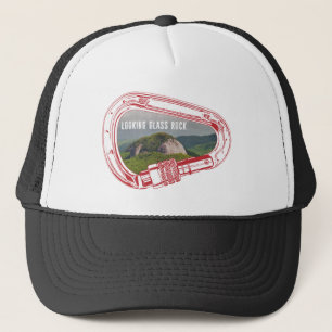 Casquette Escalade de verre à la recherche Carabiner