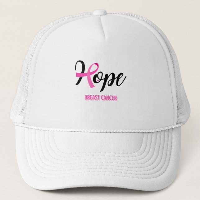 CASQUETTE ESPOIR/ CANCER DU SEIN/ SENSIBILISATION UNISEX (Devant)