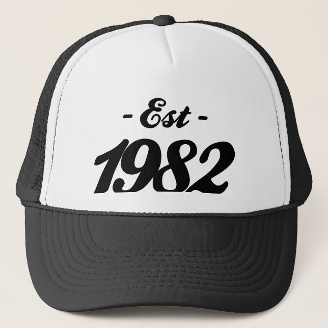 Casquette établi 1982 - anniversaire (Devant)