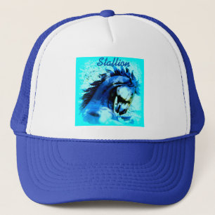 Casquette étalon bleu mustang