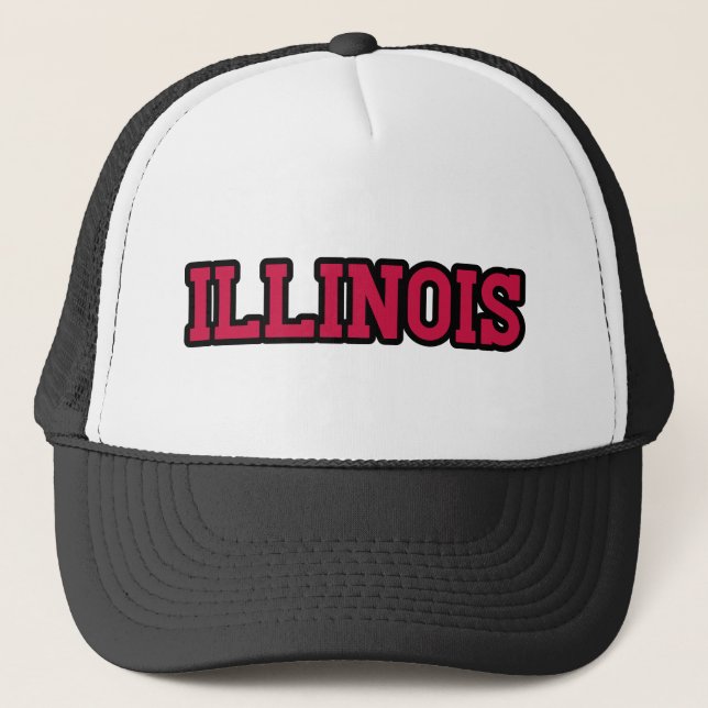 Casquette État De L'Illinois Fierté Personnalisé (Devant)