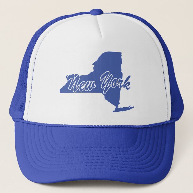 Casquette État De New York Forme Trucker Chapeau (Devant)