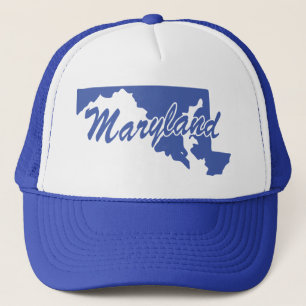 Casquette État Du Chapeau Du Trucker En Forme De Maryland