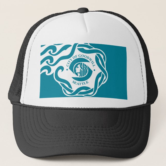 Casquette état uni par drapeau Amérique Washington de ville (Devant)