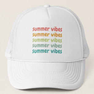 Casquette Été Vibes Plage Vacances Rétro Été