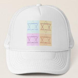 Casquette Étoile de David pop art
