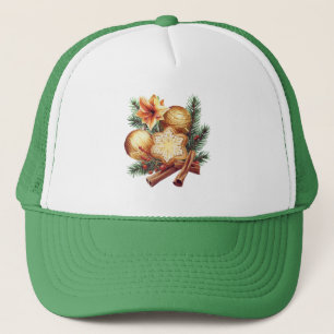 Casquette Étoile de Noël dorée à la cannelle