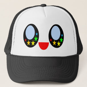 Casquette Étoile kawaii yeux visage heureux arc-en-ciel étoi