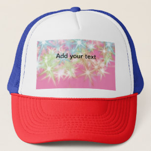 Casquette Étoiles scintillantes roses rouges simples ajoutez