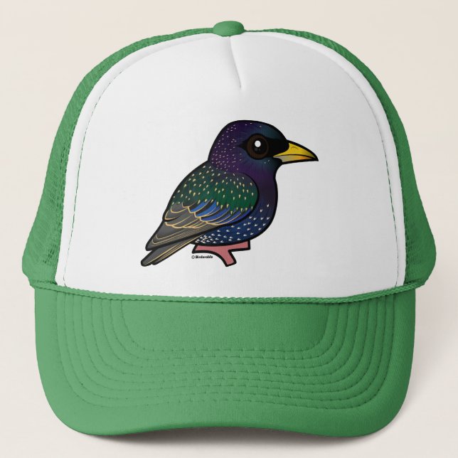 Casquette Étourneau d'Européen de Birdorable (Devant)