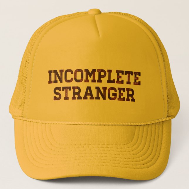 Casquette Étranger incomplet (Devant)
